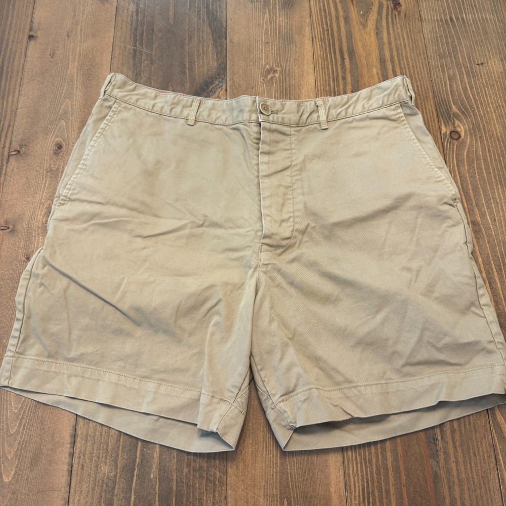 Alex Mill Shorts Mens Size 36 Beige Chino 6" Inseam Classic Cotton
